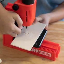 PLAYmake 4 In 1 Houtbewerkingsmachine Houtdraaibank -Beste Speelgoed Winkel 801200 playmake kolomboor speelactief 3