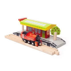 BigJigs BJT493 Houten Locomotief Ivatt Houten Trein -Beste Speelgoed Winkel BigJigs BJT493 locomotief Ivatt 4