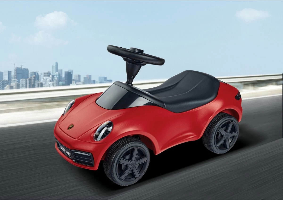 BIG Bobbycar Loopauto Baby Porsche 911 Rood 6 BIG Bobbycar Loopauto Baby Porsche 911 Rood - Afbeelding 4