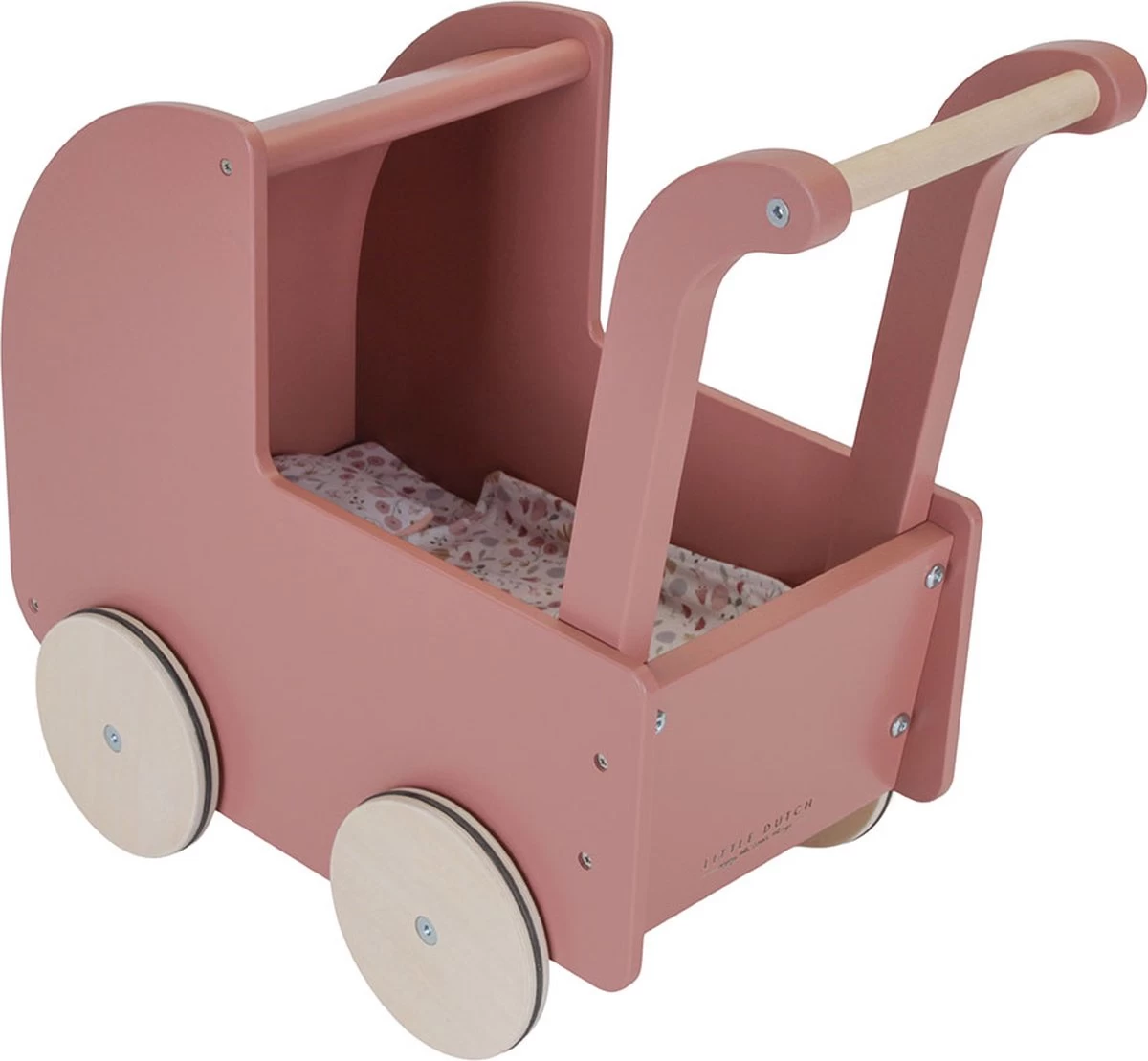 Little Dutch LD7096 Houten Retro Poppenwagen 3 Little Dutch LD7096 Houten Retro Poppenwagen