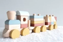 Little Dutch Houten Blokkentrein Pure&Nature -Beste Speelgoed Winkel Little dutch 4702 blokkentrein 3