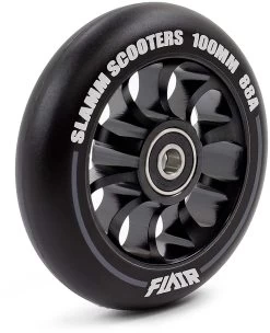 Stuntstep Wiel Aluminium 100mm Slamm Flair 2.0 Met Abec 9 Lagers In Color Zwart 19 Stuntstep Wiel Aluminium 100mm Slamm Flair 2.0 Met Abec 9 Lagers In Color Zwart -Beste Speelgoed Winkel SL580 2 Slamm 100mm Flair 2.0 Alloy Core Wheel Black Side speelactief.nl