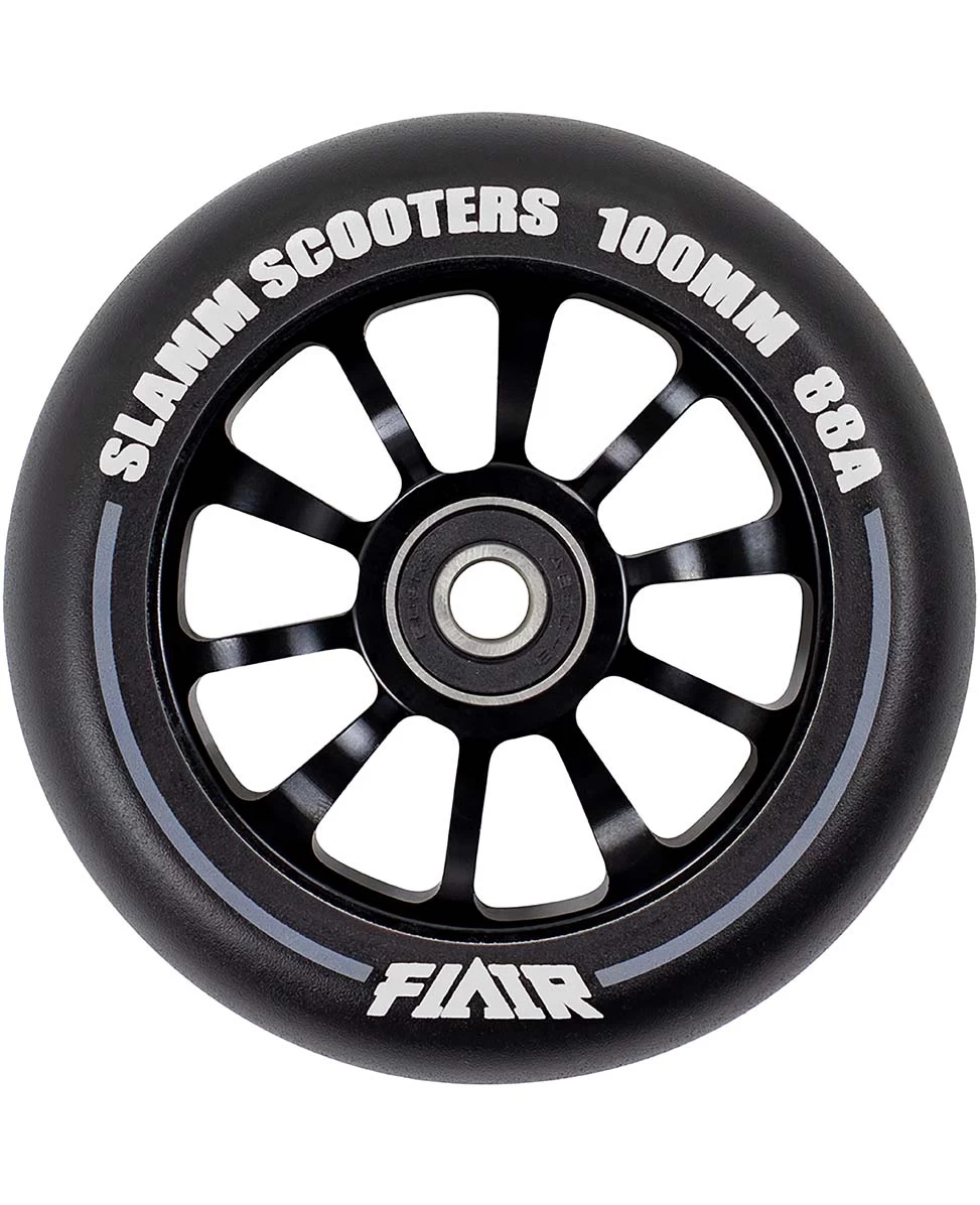 Stuntstep Wiel Aluminium 100mm Slamm Flair 2.0 Met Abec 9 Lagers In Color Zwart 8 Stuntstep Wiel Aluminium 100mm Slamm Flair 2.0 Met Abec 9 Lagers In Color Zwart - Afbeelding 6