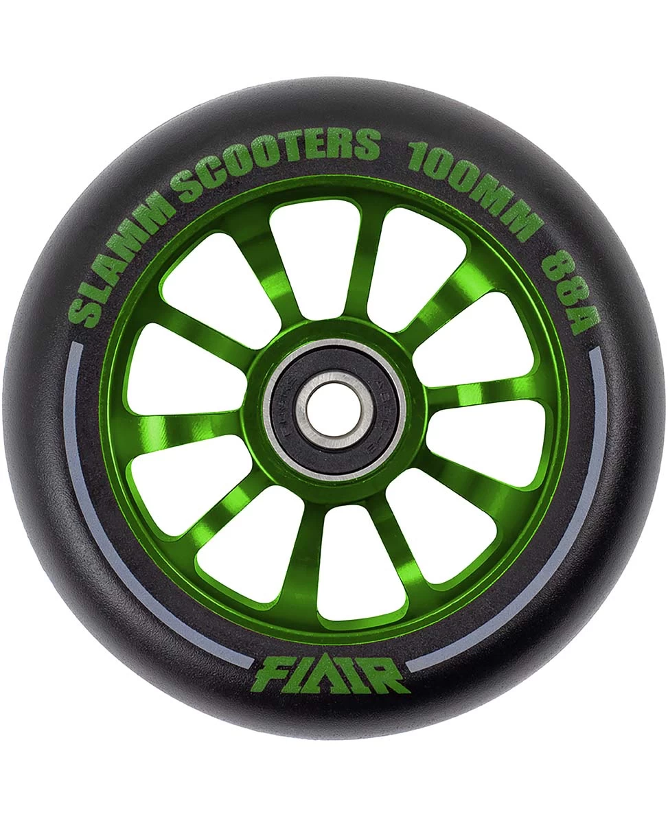 Stuntstep Wiel Aluminium 100mm Slamm Flair 2.0 Met Abec 9 Lagers In Color Zwart 7 Stuntstep Wiel Aluminium 100mm Slamm Flair 2.0 Met Abec 9 Lagers In Color Zwart - Afbeelding 5