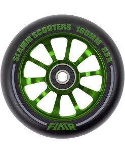 Stuntstep Wiel Aluminium 100mm Slamm Flair 2.0 Met Abec 9 Lagers In Color Zwart