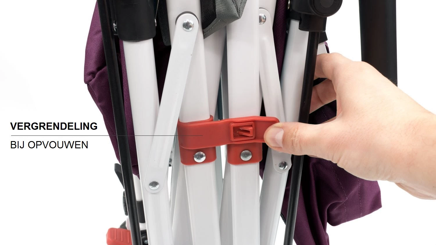 Active Outdoor Bolderkar Paars Met Zonnedak En Extra Bagagetas. Showmodel 10 Active Outdoor Bolderkar Paars Met Zonnedak En Extra Bagagetas. Showmodel - Afbeelding 8