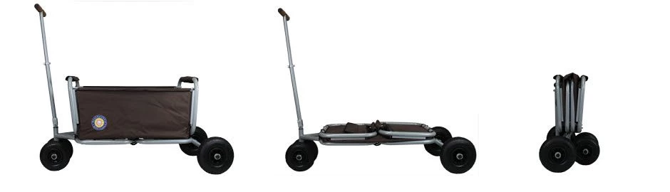 Beachtrekker Life Bolderwagen Opvouwbaar – Donkerbruin 5 Beachtrekker Life Bolderwagen Opvouwbaar – Donkerbruin - Afbeelding 3