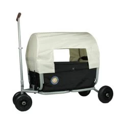 Beachtrekker Life Huif Bolderwagen -Beste Speelgoed Winkel bolderwagen opvouwbaar beachtrekker life zwart met huif 1