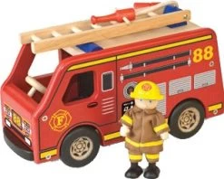 Houten Brandweerauto Pintoy