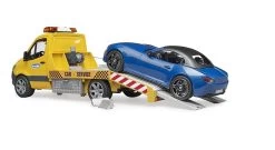 Bruder 2675 Sleepdienst Autoambulance MB Sprinter Incl. Sportauto -Beste Speelgoed Winkel bruder 2675 mb sprinter autotransporter met sportauto 1