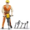 Bruder 60020 Bouwvakker Met Accessoires -Beste Speelgoed Winkel bruder 60020 bworld bouwvakker