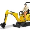 Bruder 62002 JCB 8010CTS Micrograafmachine Met Bouwvakker -Beste Speelgoed Winkel bruder 62002 JCB micrograafmachine met bouwvakker