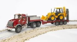 Bruder 2813 Mack-Granite Dieplader En JCB 10 Bruder 2813 Mack-Granite Dieplader En JCB -Beste Speelgoed Winkel bruder dieplader mack granite en jcb shovel 1 1