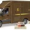 Bruder 02678 MB Sprinter UPS-Logistics +palletwagen + Chauffeur