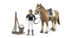Bruder 62505 Amazone Te Paard B-World + Accessoires -Beste Speelgoed Winkel bruder 62505 paard met berijder amazone bworld 1 1