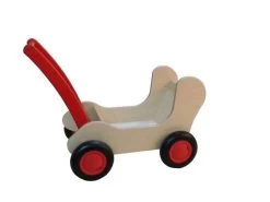 2-in-1 Duwkar En Poppenwagen – V. Dijktoys Combi -Beste Speelgoed Winkel duwkar poppenwagen 2in1 v.dijktoys combiwagen rood