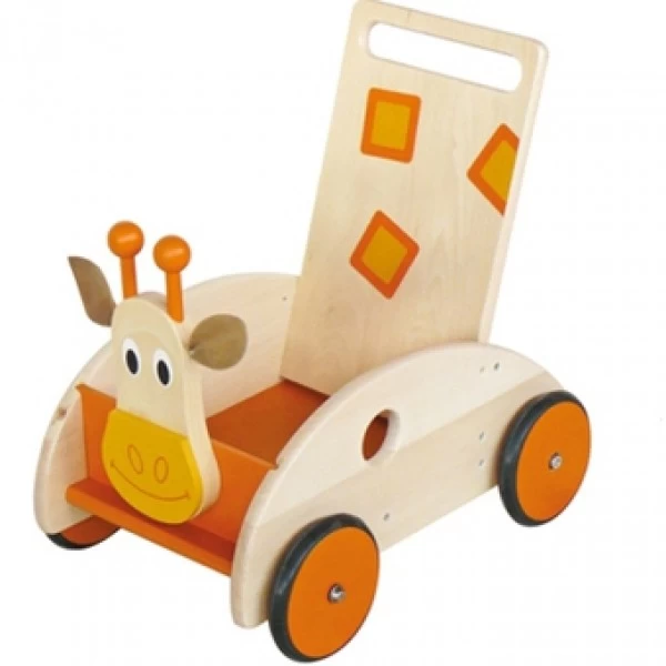 Duwkar – Loopwagen Scratch Giraffe 4 Duwkar – Loopwagen Scratch Giraffe - Afbeelding 2