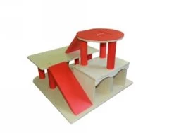 Robuuste Houten Garage Met Helikopterdek VanDijkToys -Beste Speelgoed Winkel garage van dijktoys 2923 2 1