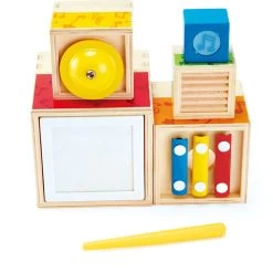 Stapelbare Muziekset – Hape Stacking Music Set -Beste Speelgoed Winkel haoe e0336 stapelbare muziekset 1