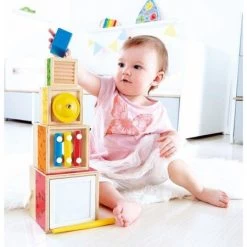 Stapelbare Muziekset – Hape Stacking Music Set -Beste Speelgoed Winkel hape e0336 stapelbare muziekset 1