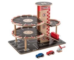 Houten Garage Park & Go -Beste Speelgoed Winkel houten garage hape e3002 park go garage 2