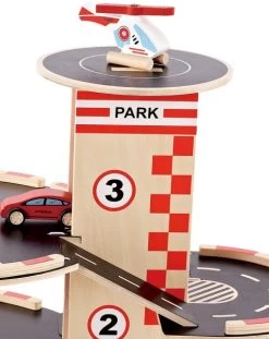 Houten Garage Park & Go -Beste Speelgoed Winkel houten garage hape e3002 park go garage 3