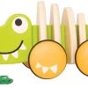 Trekfiguur Hape: Walk-a-Long Crocodile -Beste Speelgoed Winkel houten trekdier hape walk along crocodile