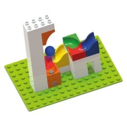 Hubelino Knikkerbaan Uitbreidingsset Katapult 41-delig -Beste Speelgoed Winkel hubelino 882 knikkerbaan uitbreiding katapult 2