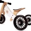 Kinderfeets Tiny-Tot-Plus White Loopfiets -Beste Speelgoed Winkel kinderfeets houten loopfiets driewieler tiny tot plus white