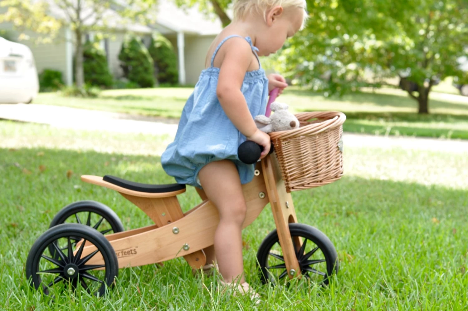 Tiny Tot Bamboo Loopfiets 2-in-1 Kinderfeets 6 Tiny Tot Bamboo Loopfiets 2-in-1 Kinderfeets - Afbeelding 4