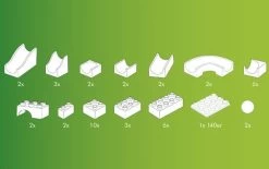 Hubelino Knikkerbaan Bouwdoos Mini-set 45-delig 8 Hubelino Knikkerbaan Bouwdoos Mini-set 45-delig -Beste Speelgoed Winkel knikkerbaan 45 delig hubelino 420139 2