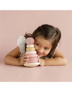 Little Dutch LD7012 Houten Tuimelstapelaar Wild Flowers -Beste Speelgoed Winkel little dutch 7012 stapelringen hout little dutch wild flowers 3