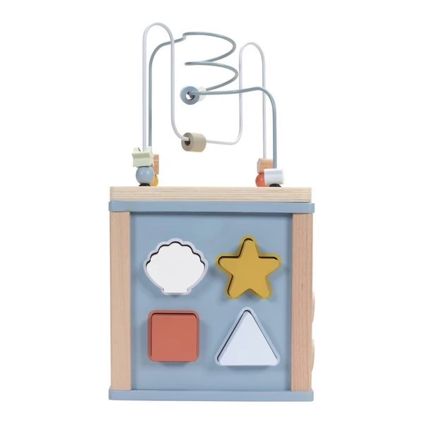 Little Dutch LD7029 Houten Activiteitenkubus Oceaan 5 Little Dutch LD7029 Houten Activiteitenkubus Oceaan - Afbeelding 3