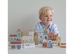 Little Dutch LD4493 Blokkenstad Uitbreiding Railway -Beste Speelgoed Winkel little dutch blokkenset stad 1