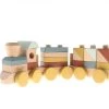 Little Dutch Houten Blokkentrein Pure&Nature -Beste Speelgoed Winkel little dutch blokkentrein pure and nature