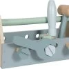 Little Dutch LD4434 Houten Gereedschapskist -Beste Speelgoed Winkel little dutch gereedschapskist blauw