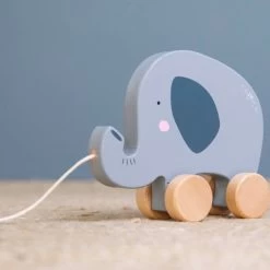 Little Dutch LD4450 Houten Trekdier Olifant -Beste Speelgoed Winkel little dutch houten trekdier olifant 1 1
