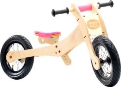 Trybike Pink – Houten 4-in-1 Loopfiets -Beste Speelgoed Winkel loopfiets 4 in 1 trybike pink 2