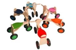 Van Dijk Toys Loopfiets Groen Berkenhout -Beste Speelgoed Winkel loopfiets berken v.dijktoys 2 1 1