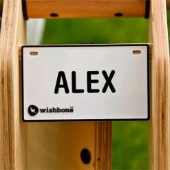 Naamplaatje Wishbonebike Met Letterstickers -Beste Speelgoed Winkel naamplaatje wishbonebike loopfiets 1 1