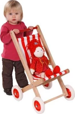 Poppenbuggy Hout -Beste Speelgoed Winkel poppenbuggy loewenherz 55410 1 1