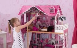 Poppenhuis Barbiehuis Amelia -Beste Speelgoed Winkel poppenhuis barbiehuis kidkraft 65093 amelia 4