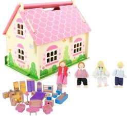 Poppenhuis Blossom Cottage -Beste Speelgoed Winkel poppenhuis blossom cottage bigjigs jt123 1 1