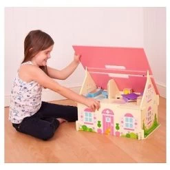 Poppenhuis Blossom Cottage -Beste Speelgoed Winkel poppenhuis blossom cottage bigjigs jt123 4