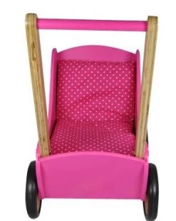 Poppenwagen Simply For Kids Stippen Rose -Beste Speelgoed Winkel poppenwagen simply for kids stippen rose 2