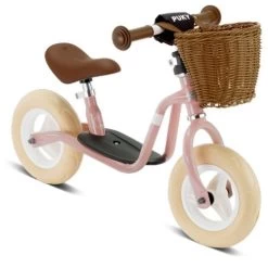 PUKY 4094 LRM Retro Roze Loopfiets Rose -Beste Speelgoed Winkel puky loopfiets lrm pink retro incl mandje speelactief.nl 3 1