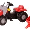 Rollykid Massey Ferguson Voorlader En Aanhangwagen Traptractor -Beste Speelgoed Winkel rolykid mf rollykidlader trailer rollytoys 023363