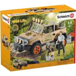 Schleich 42410 Terreinwagen Met Lier WildLife -Beste Speelgoed Winkel schleich 42410 terreinwatgen met lier wildlife 3