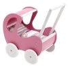 Houten Poppenwagen De Luxe Pink Incl. Dekbed / Slaapzak -Beste Speelgoed Winkel sd 14 4