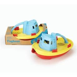 Green Toys Green-Toys Sleepboot Geel Met Blauw Handvat 9 Green Toys Green-Toys Sleepboot Geel Met Blauw Handvat -Beste Speelgoed Winkel sleepboot blauwe handvat green toys 2